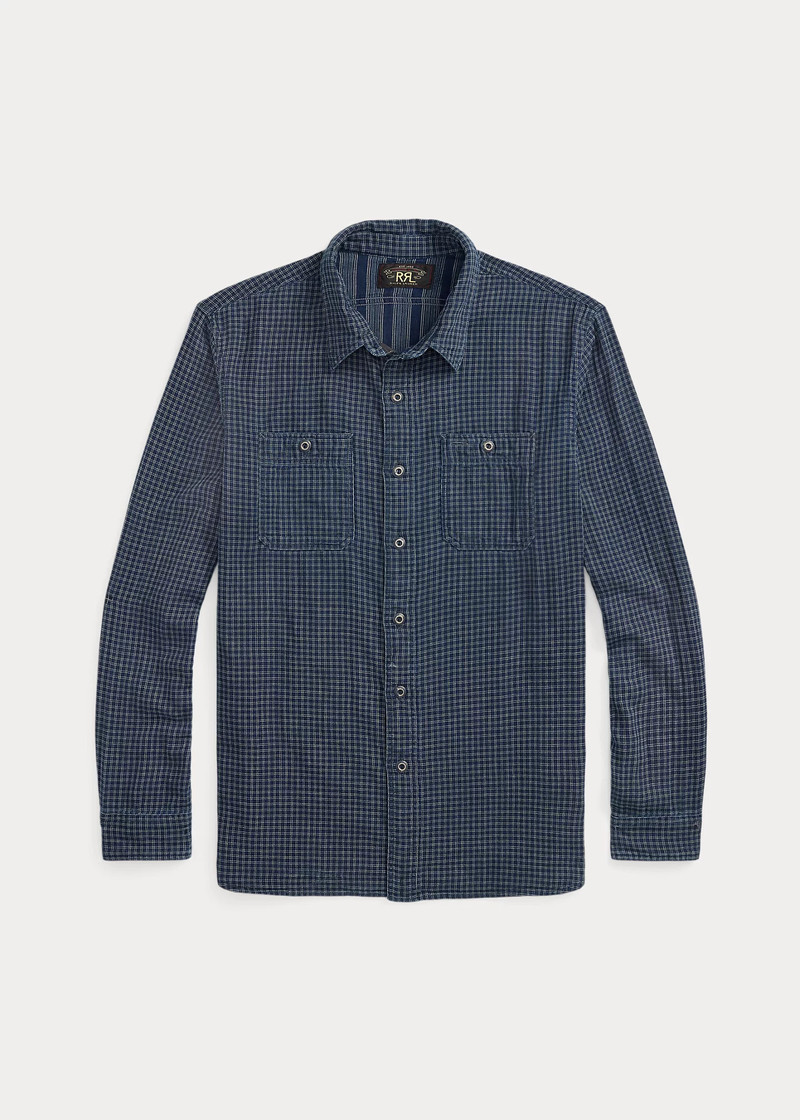 Indigo Checked Double-Faced Workshirt 1