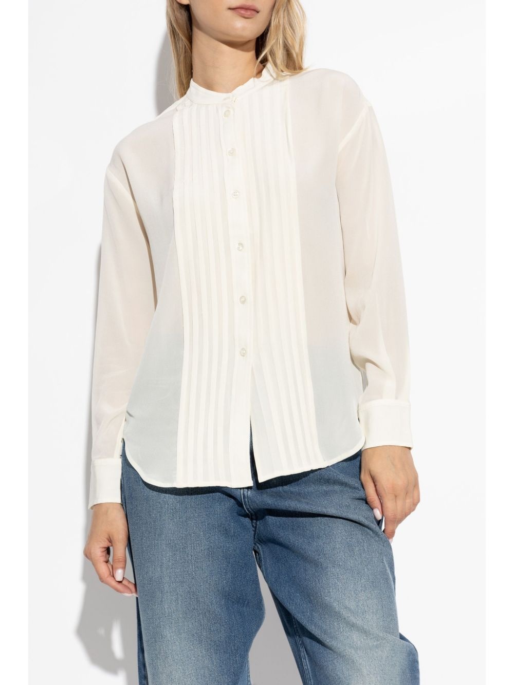 stand-up collar shirt - 3