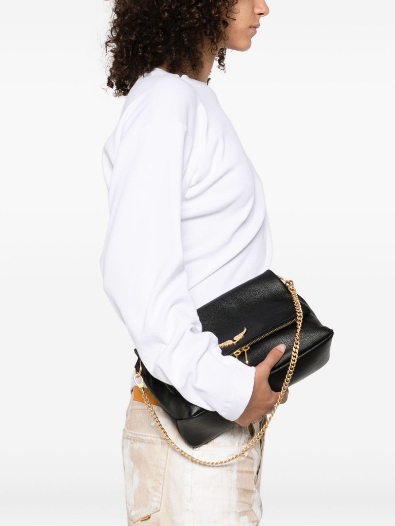 Zadig & Voltaire Rocky grained-leather shoulder bag outlook