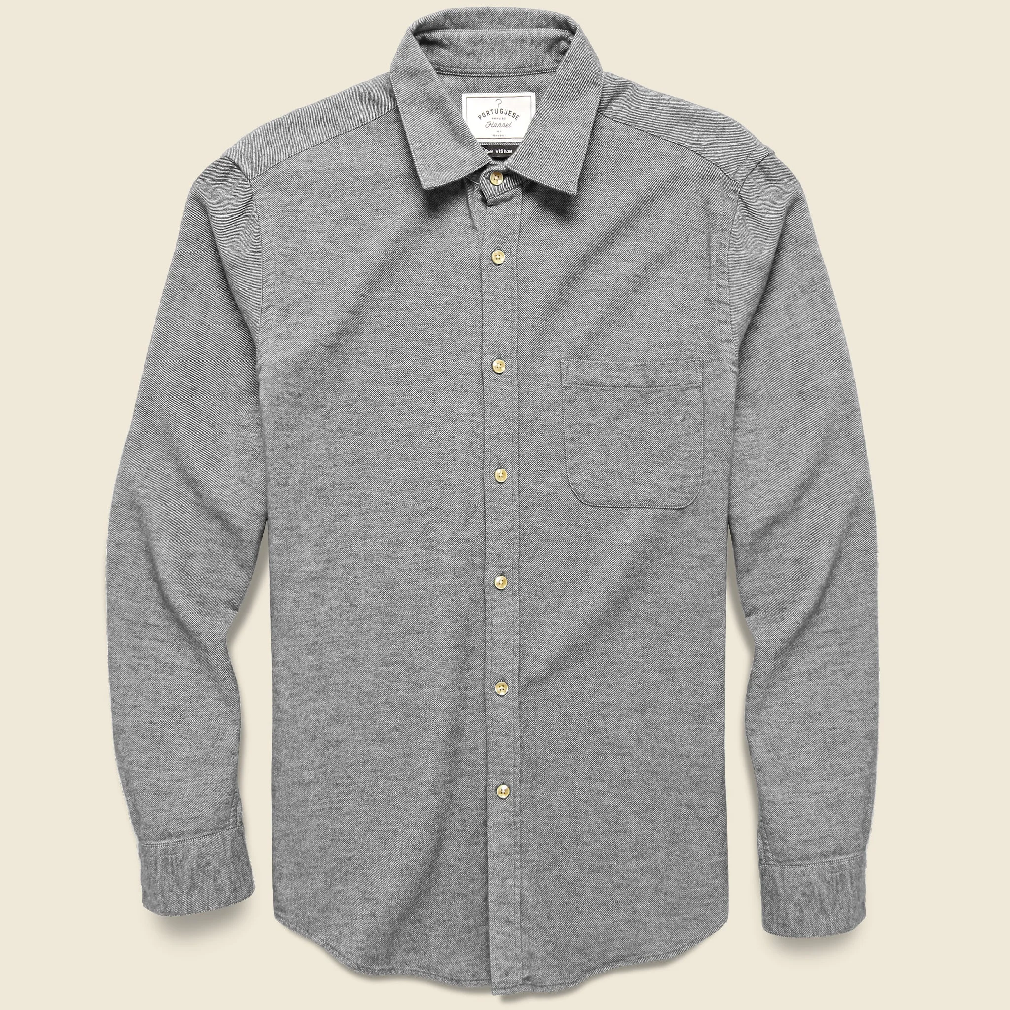 Flannel Teca Shirt - Grey - 1