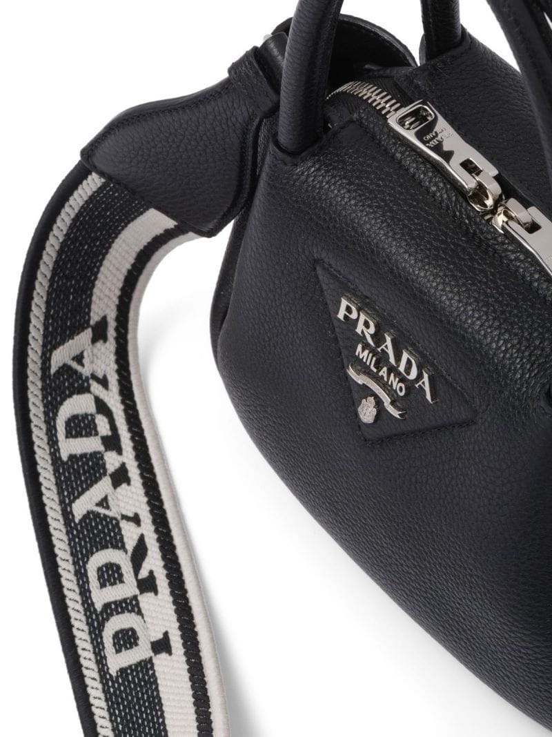 logo-embellished leather mini bag - 6