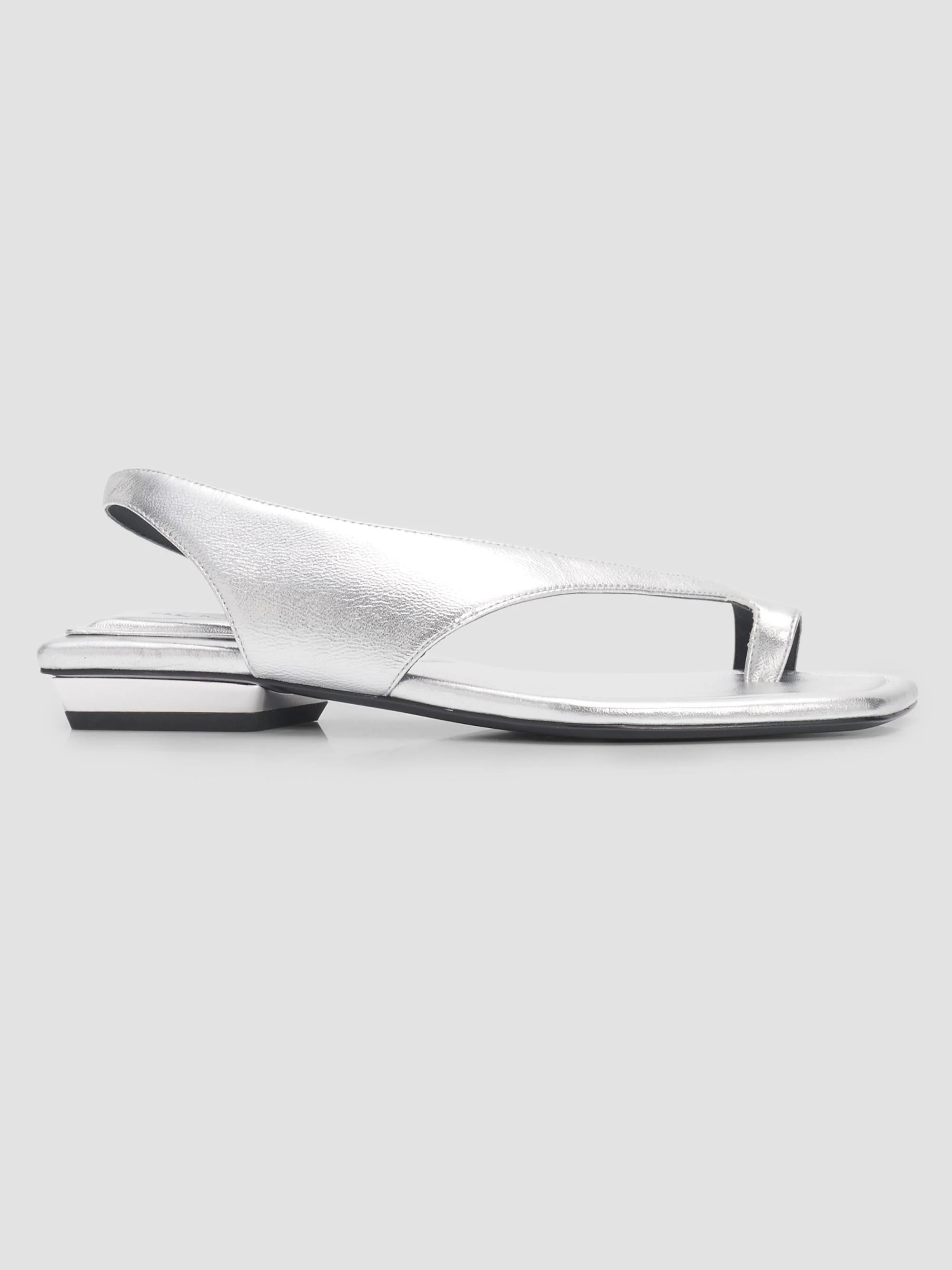 Women's Liv 20MM Leather Sandals - Silver - 1
