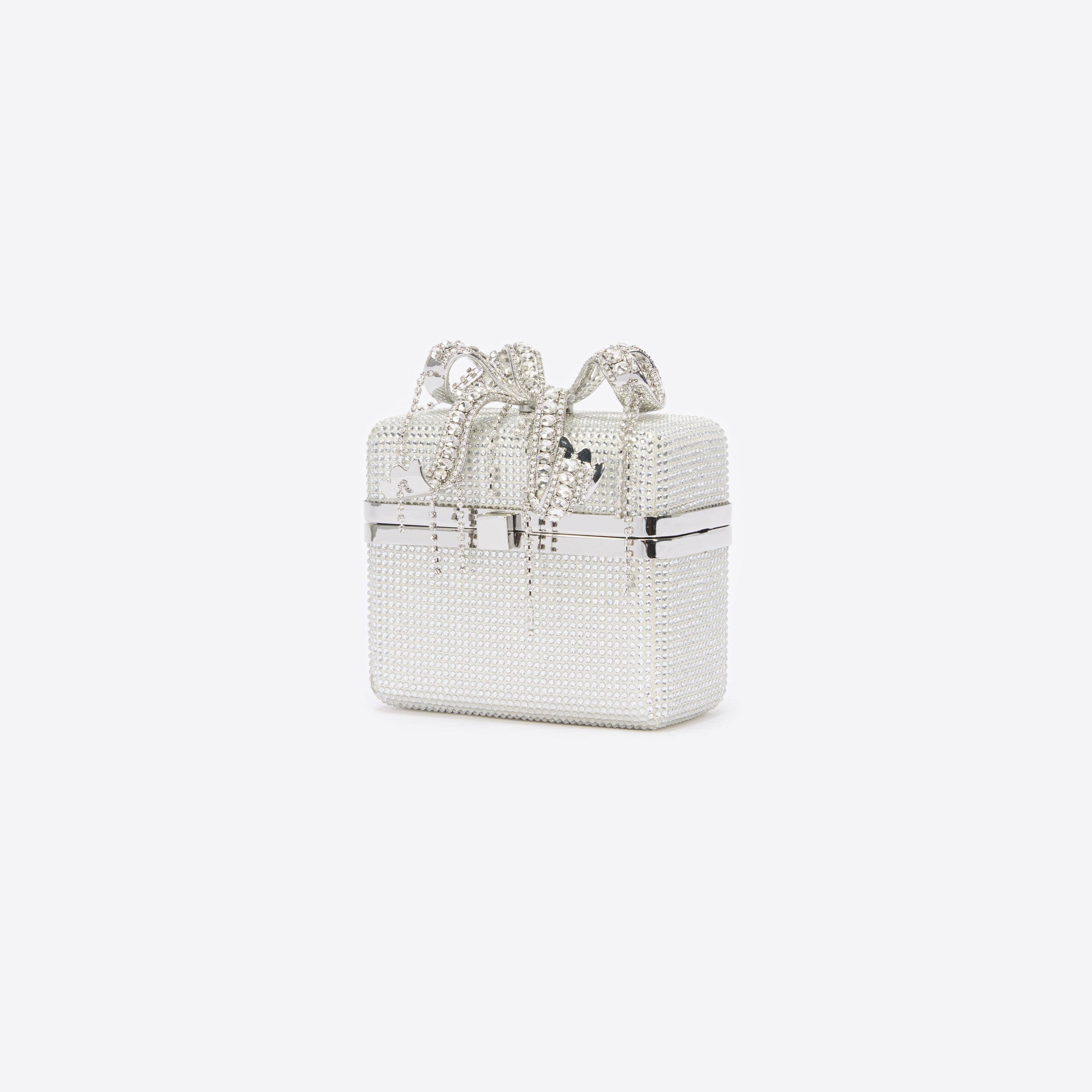 Silver Rhinestone Vanity Bag - 2