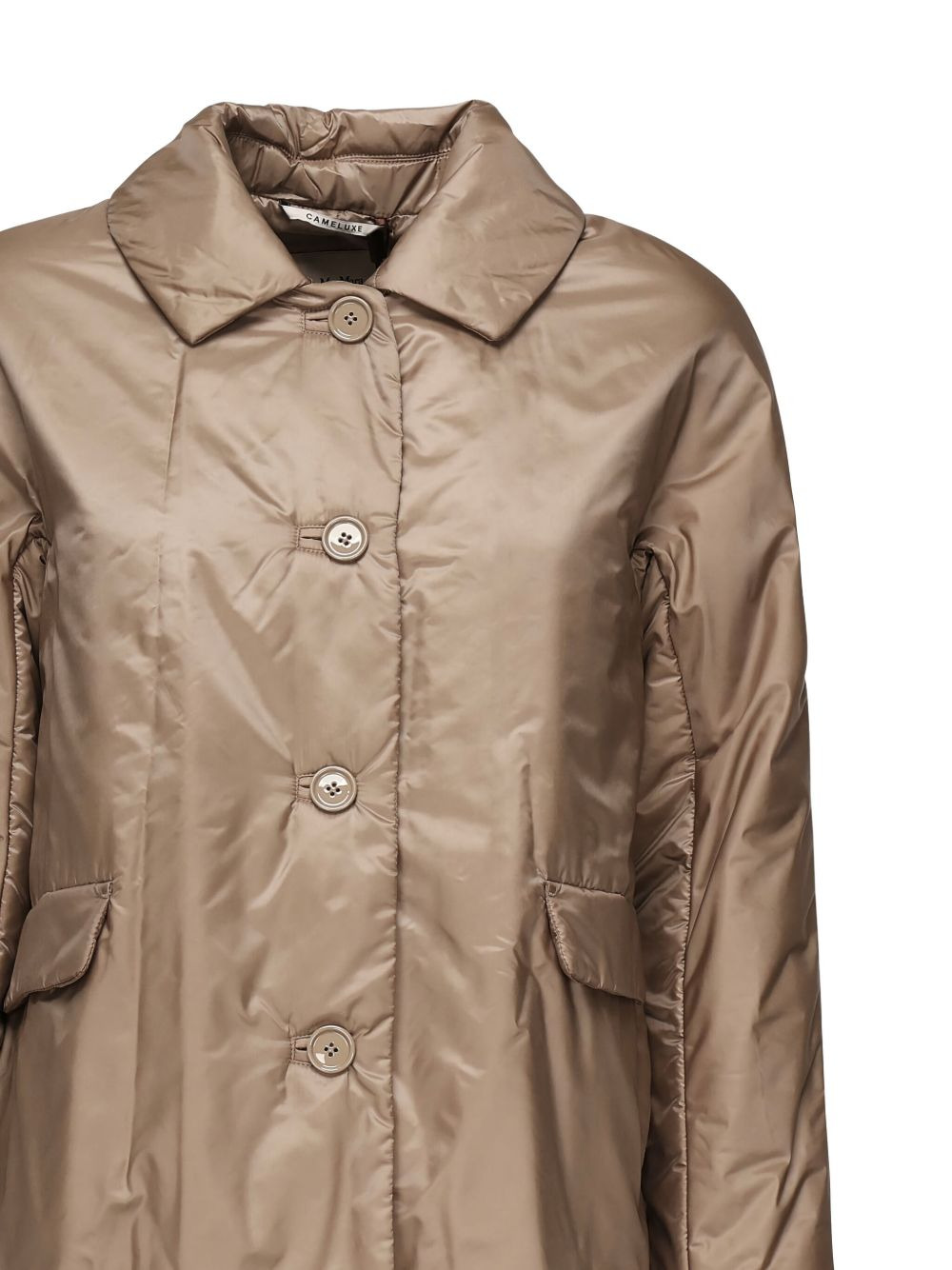 button-fastening quilted jacket - 3