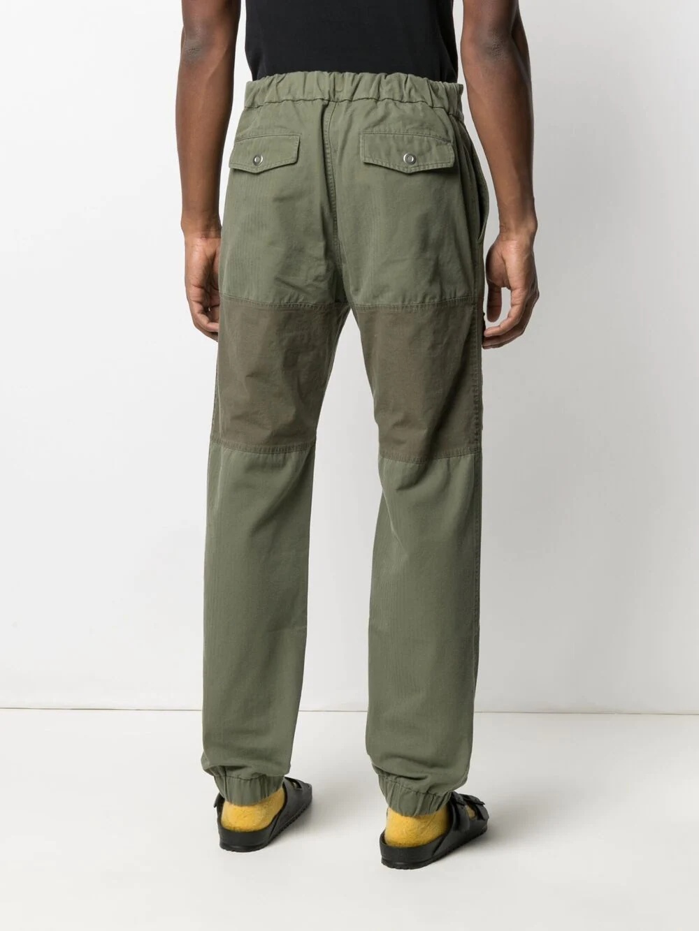 logo-patch cargo trousers - 4