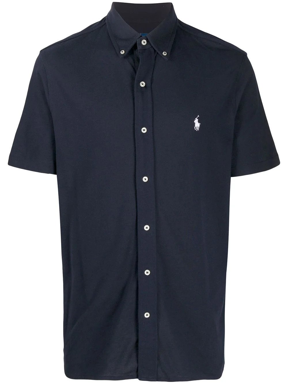 buttoned polo shirt - 1