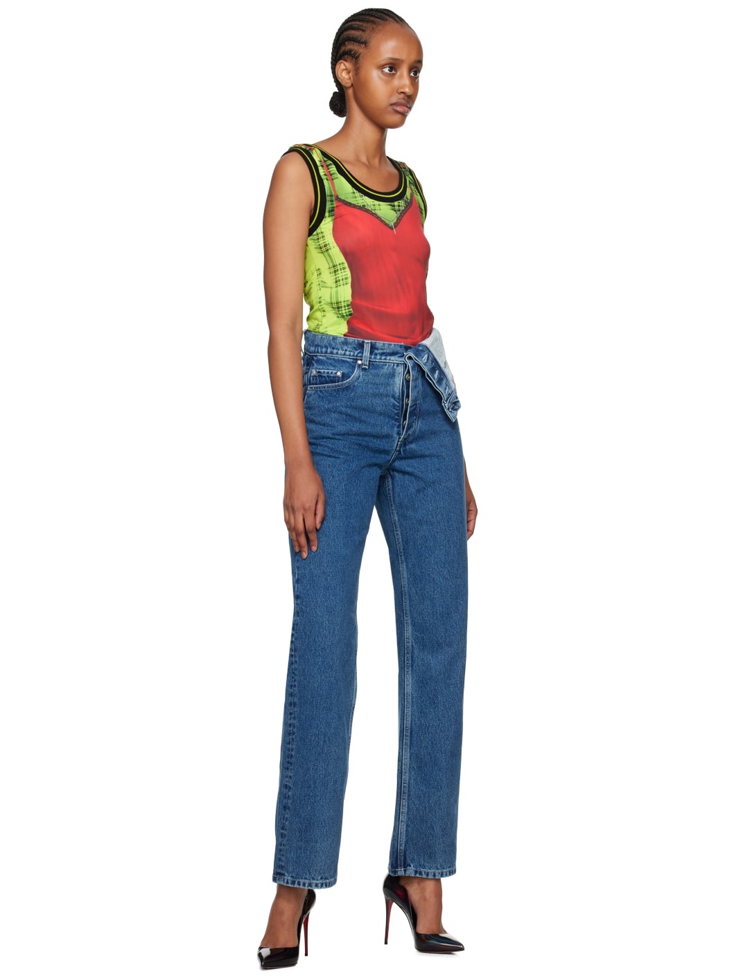 Y/Project Classic Asymmetric Waist Jeans | REVERSIBLE