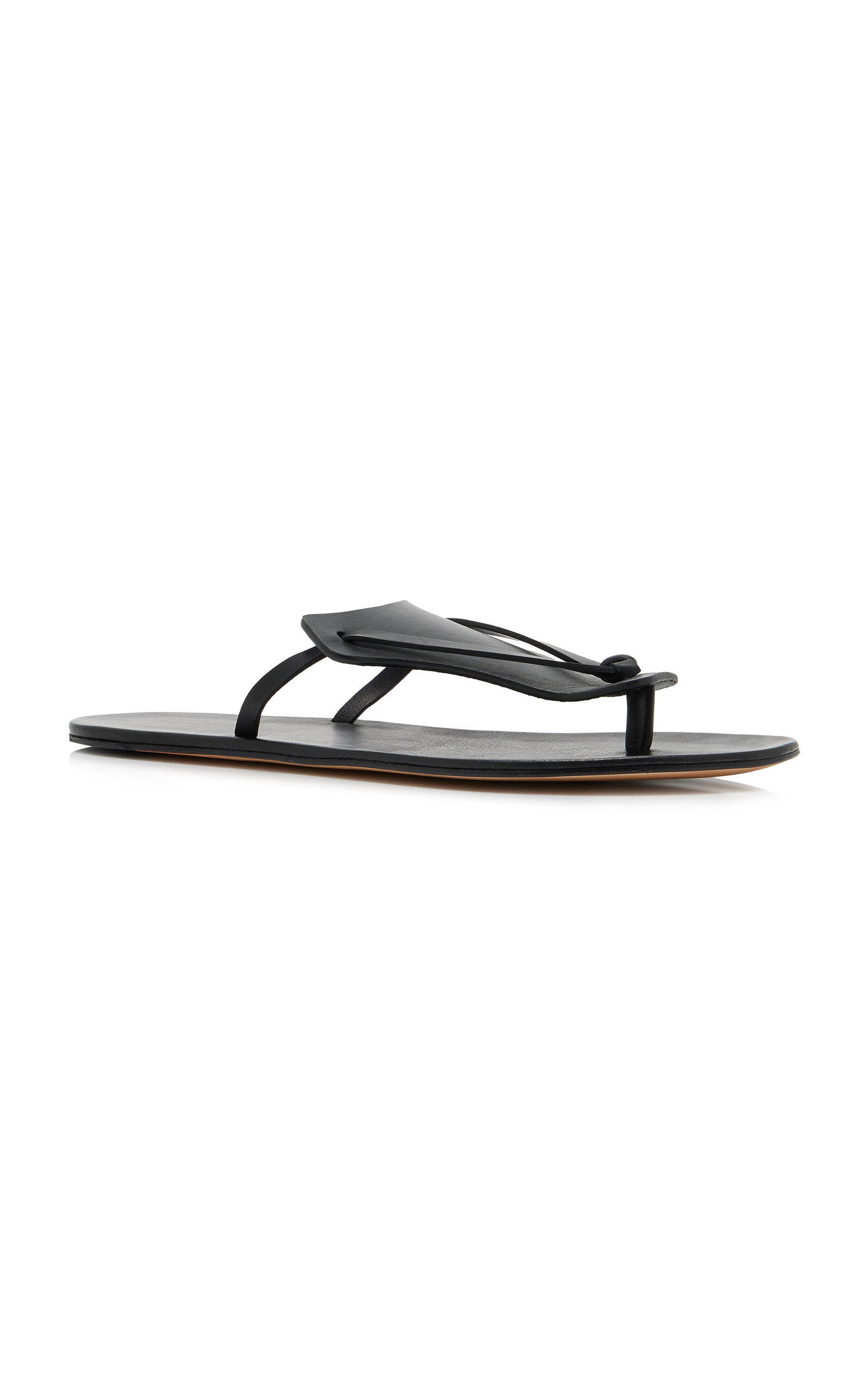 Helena Leather Flip-Flop Sandals black - 4