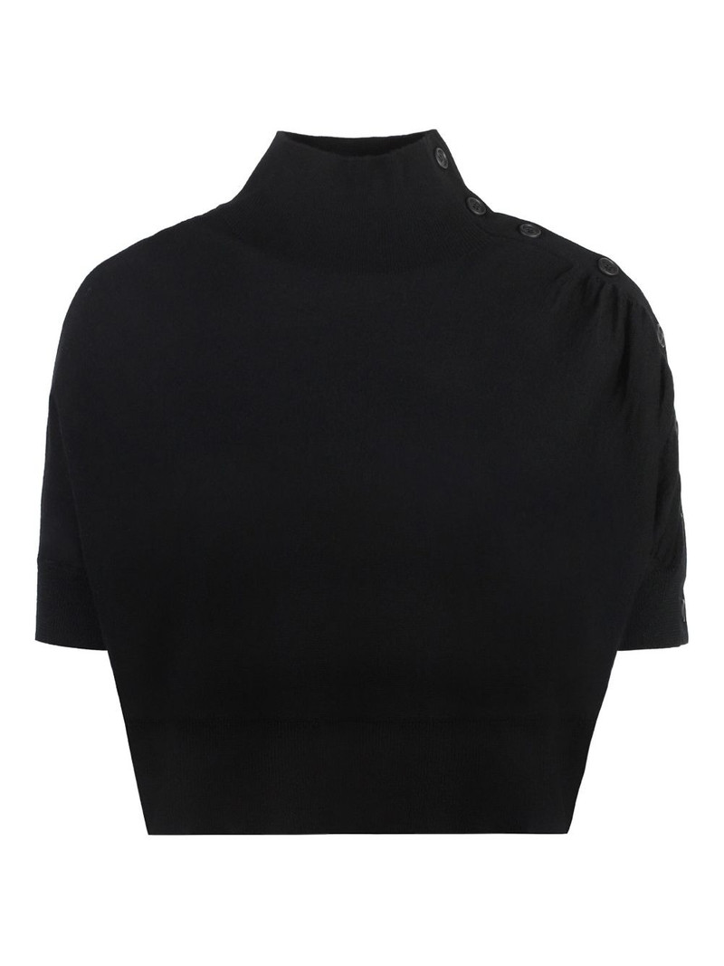 button-fastening T-shirt 1