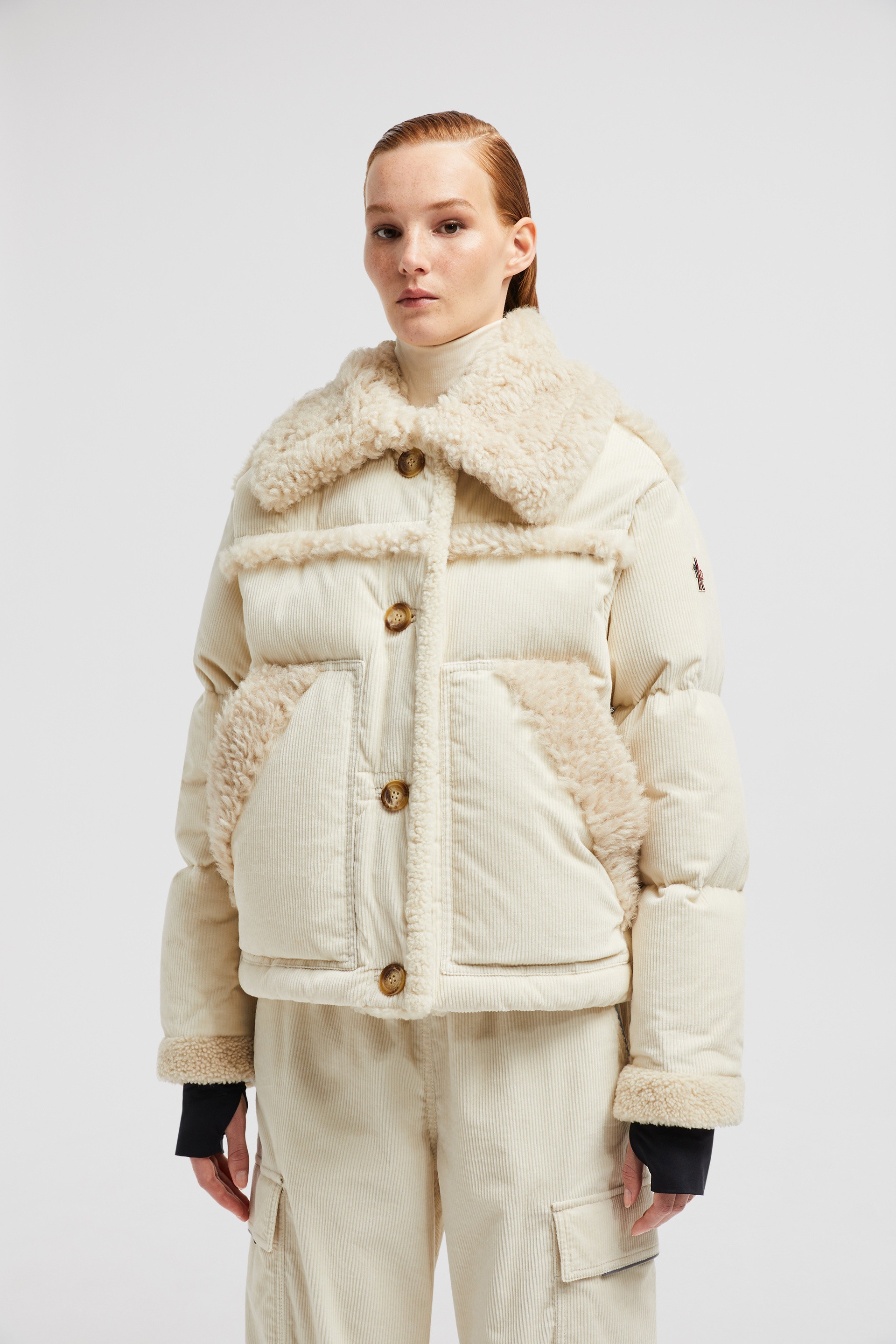 Caleu Corduroy Short Down Jacket - 3