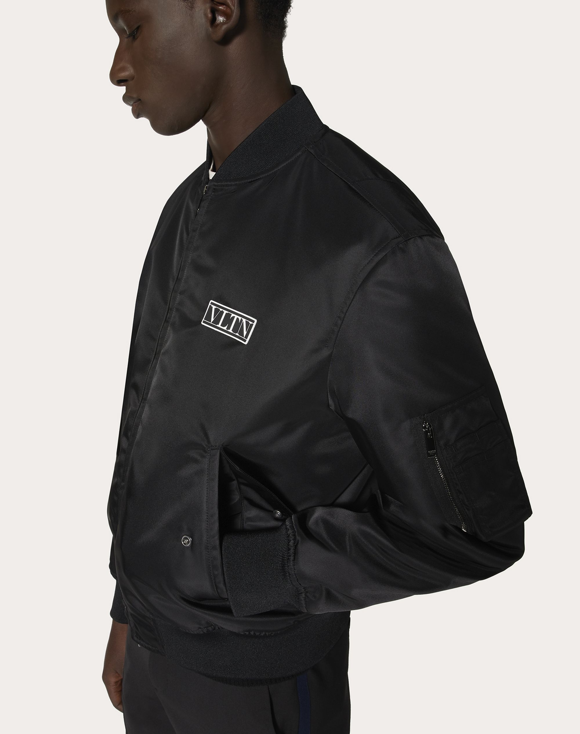 NYLON BOMBER WITH VLTN TAG - 5