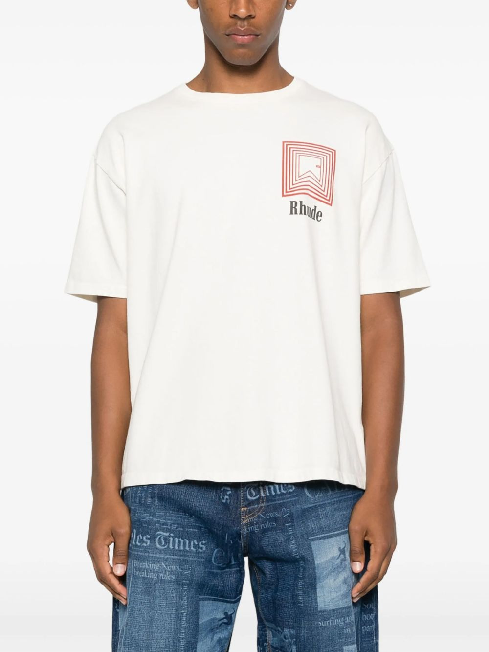 logo-print T-shirt - 3
