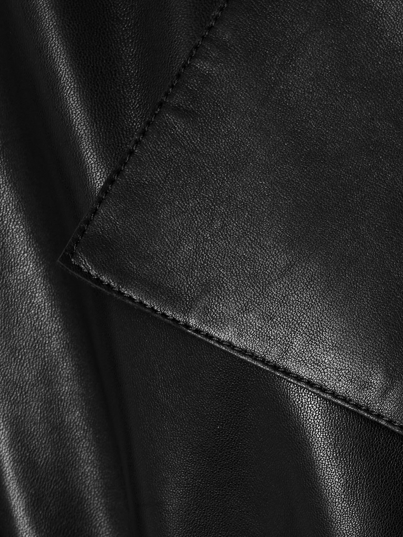 Kasha belted leather trench coat Black - 4