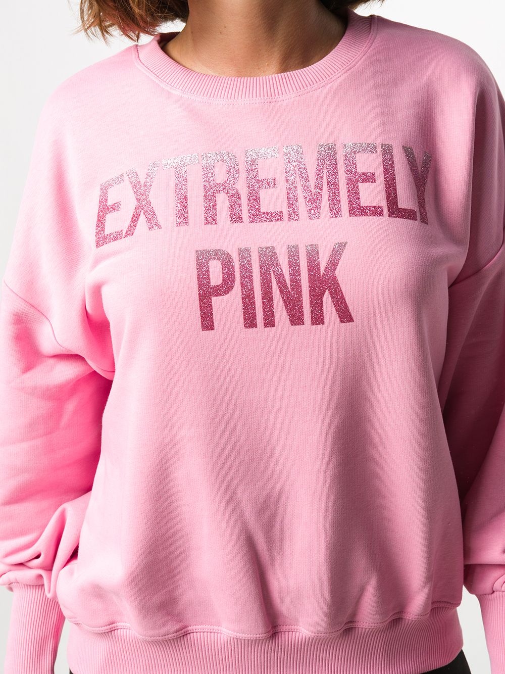 slogan-print sweatshirt - 5