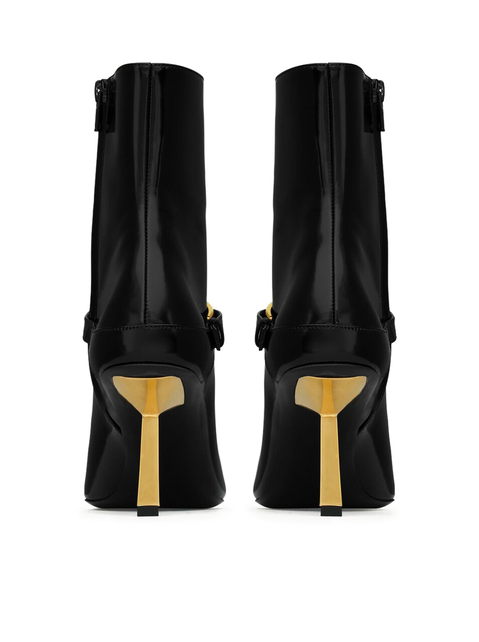 LEE ANKLE BOOTS IN MIRRORED LEATHER - 3