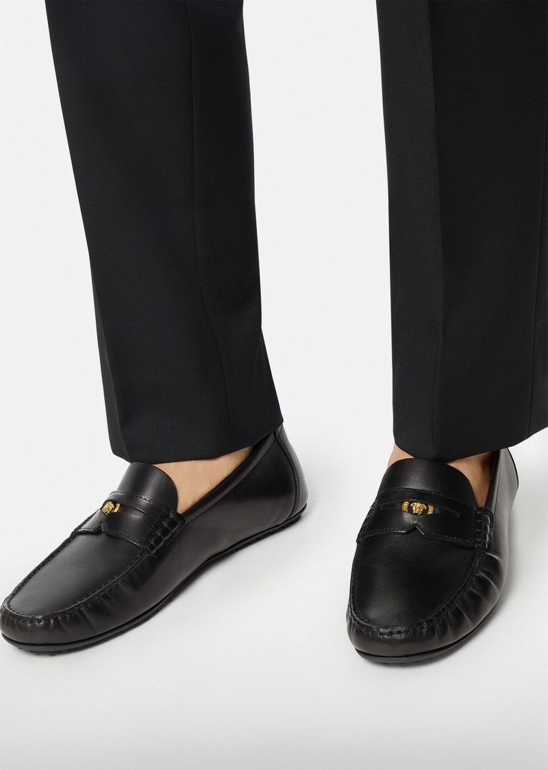VERSACE Leather Loafers outlook