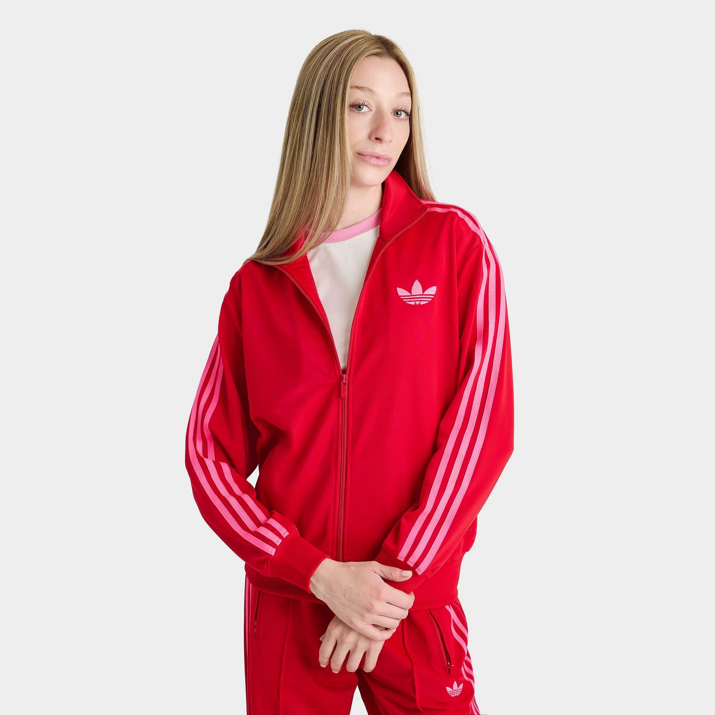 Women's adidas Originals adicolor 3-Stripes Firebird Loose Track Top - 1