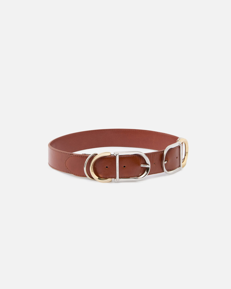 PINKO SHINY LEATHER BELT WITH METAL LOOPS, 4 CM outlook