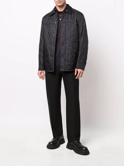 Salvatore Ferragamo Gancini-embossed padded jacket outlook