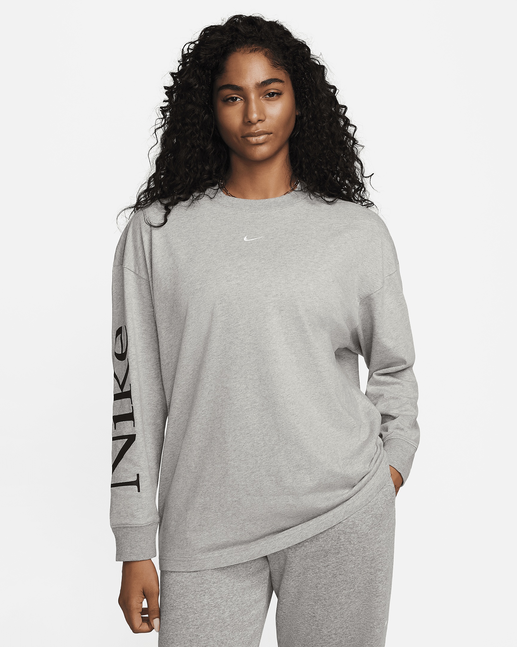 Women's Nike Sportswear Oversized Long-Sleeve Top - 1