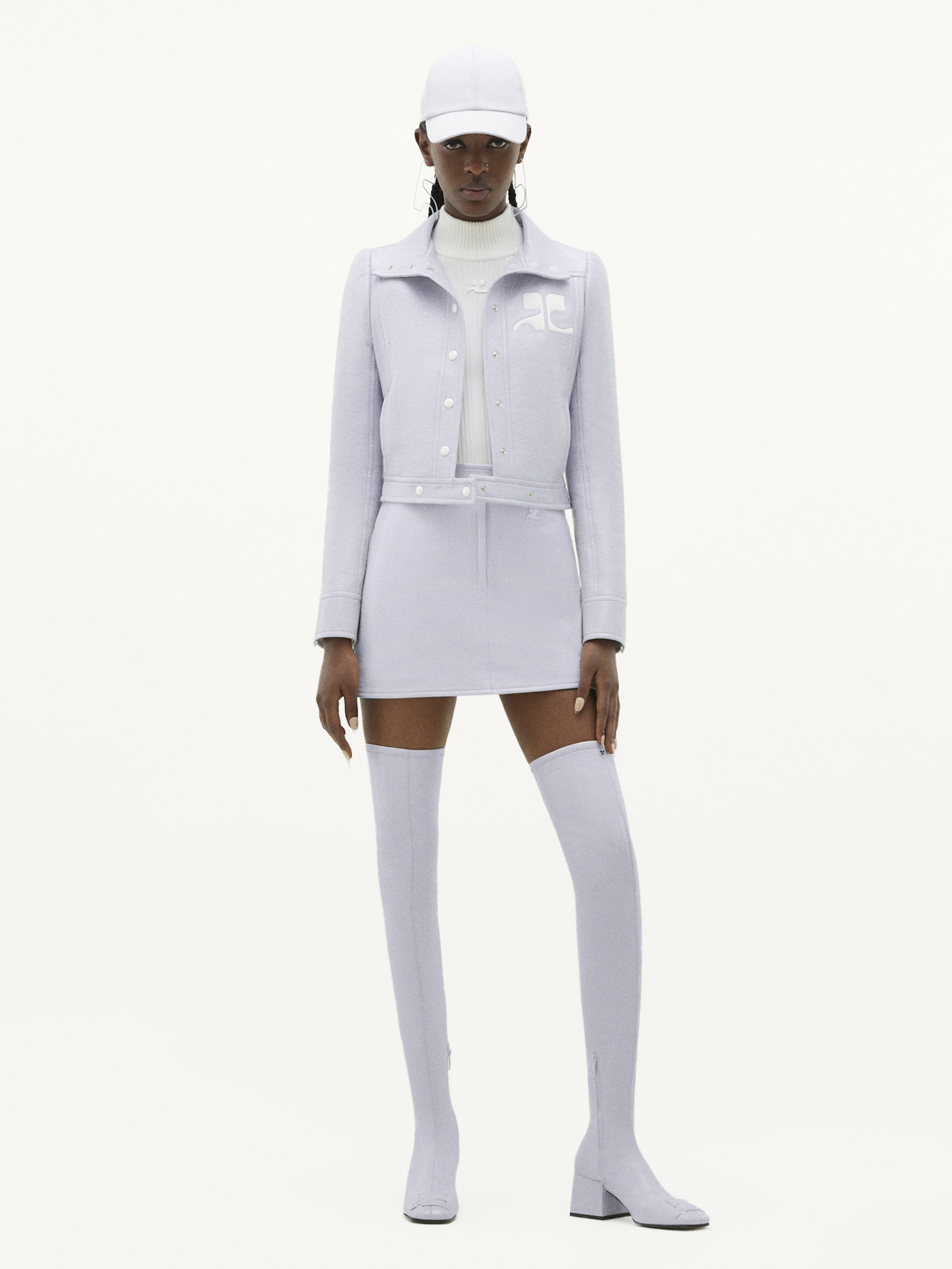 REEDITION VINYL MINI SKIRT - 2