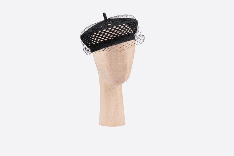 Dior Mesh Beret with Veil 1