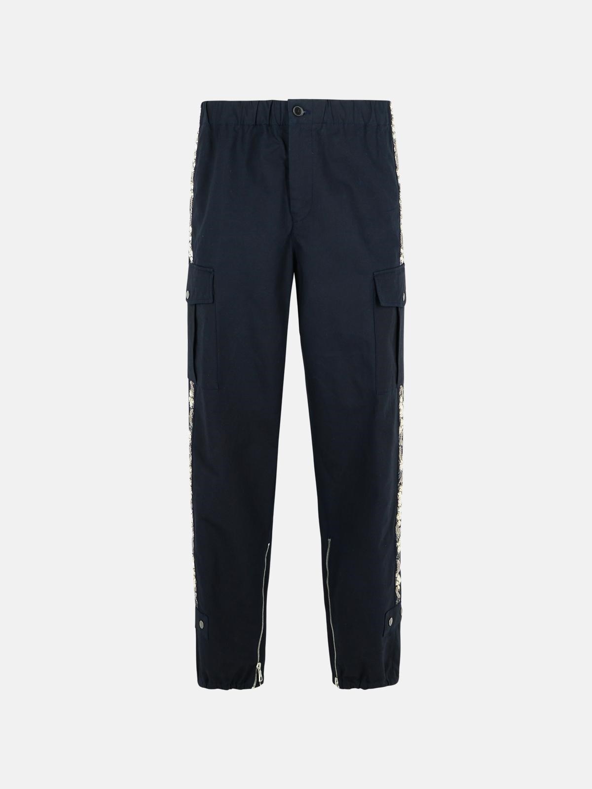 'PEBB' NAVY COTTON PANTS - 1