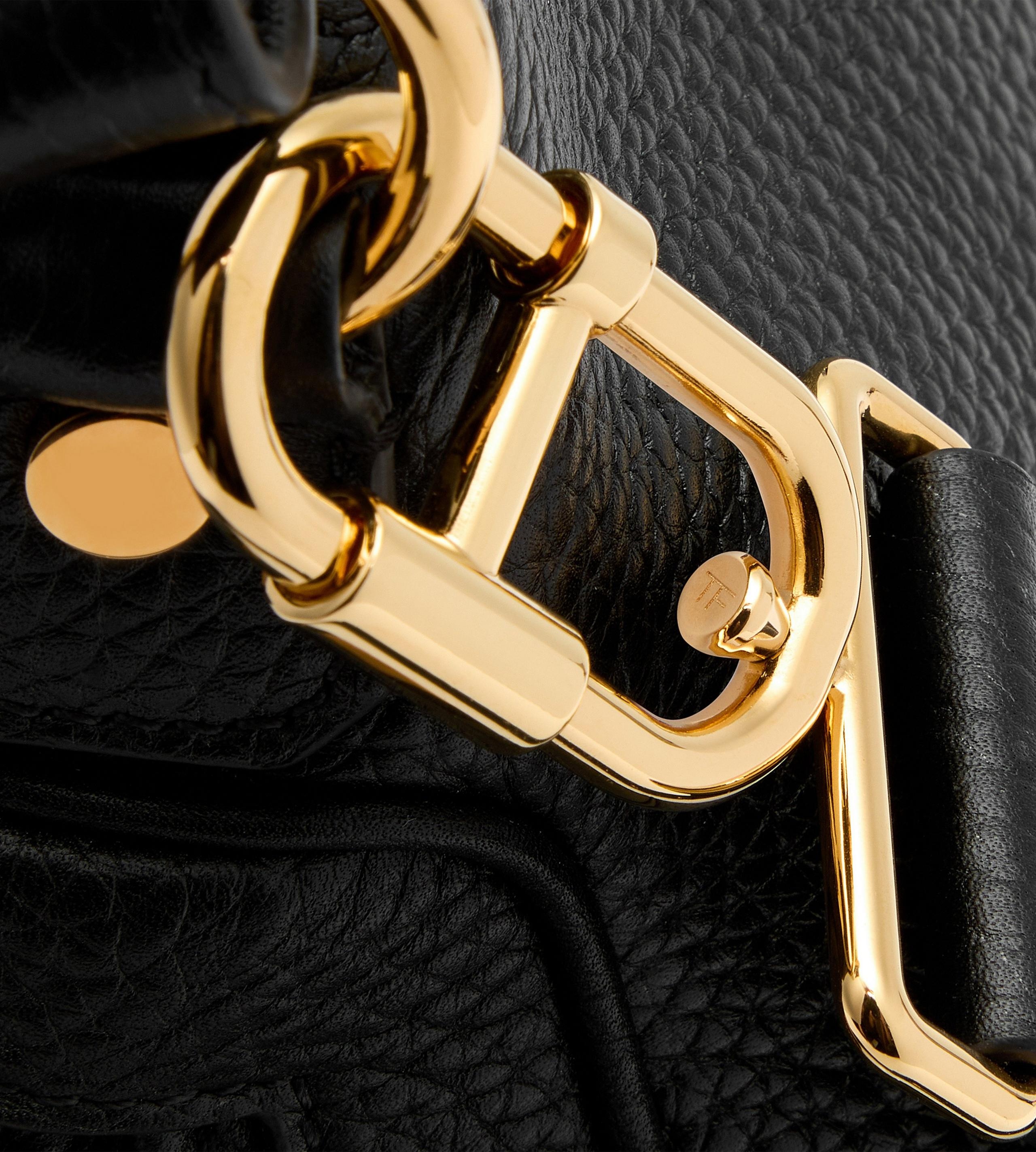 GRAIN LEATHER JENNIFER MEDIUM DOUBLE STRAP BAG - 5