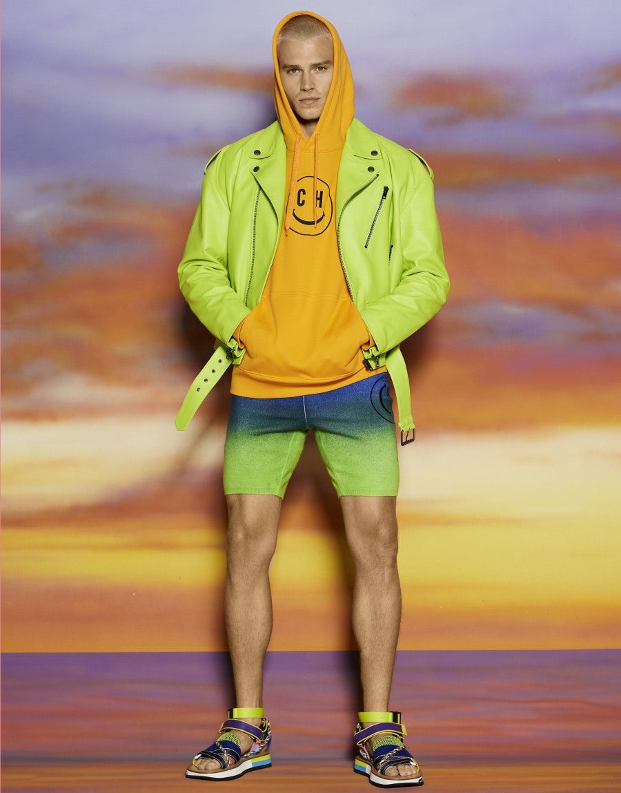 MOSCHINO SMILEY® NAPPA LEATHER BIKER - 5