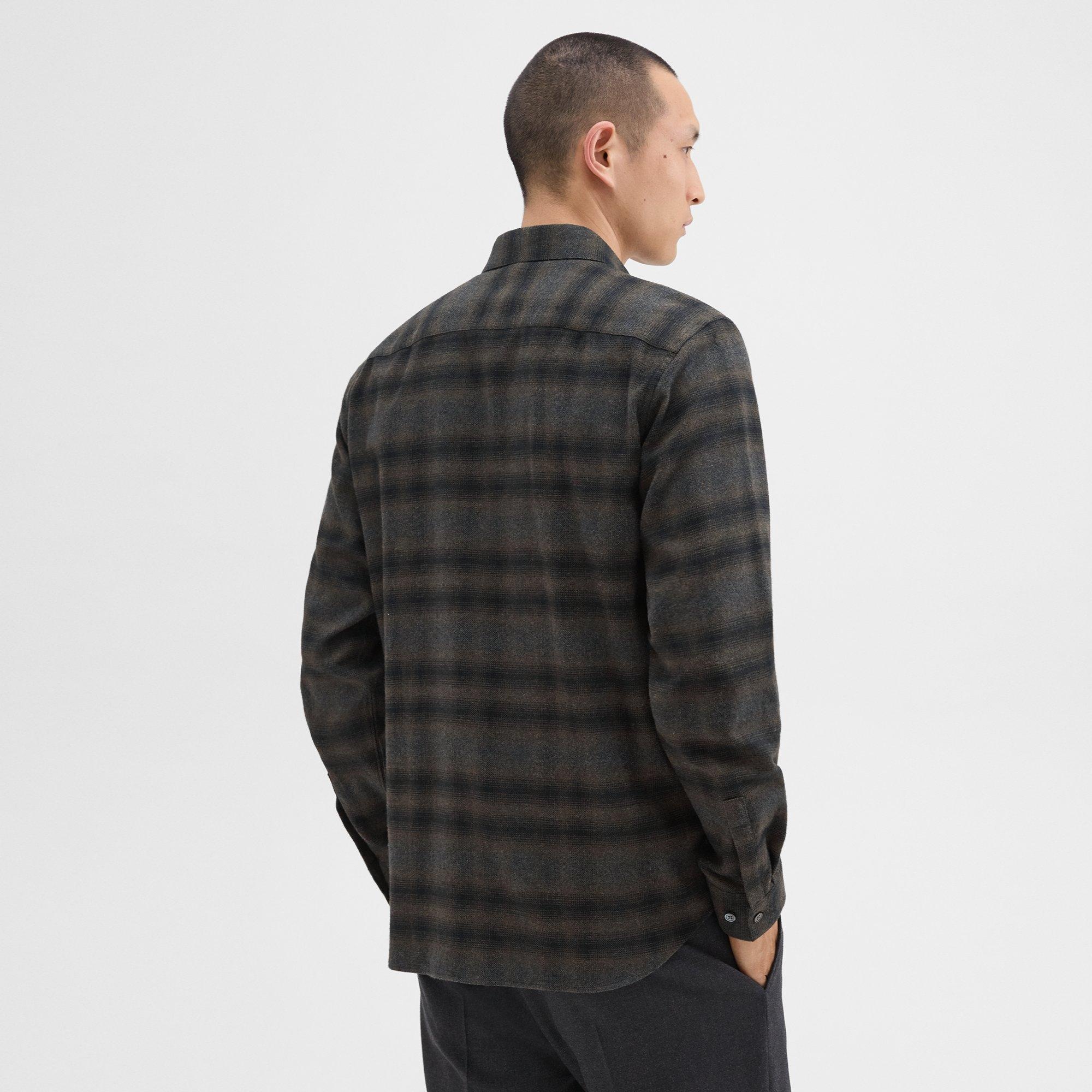 Irving Shirt in Plaid Cotton Flannel - 4