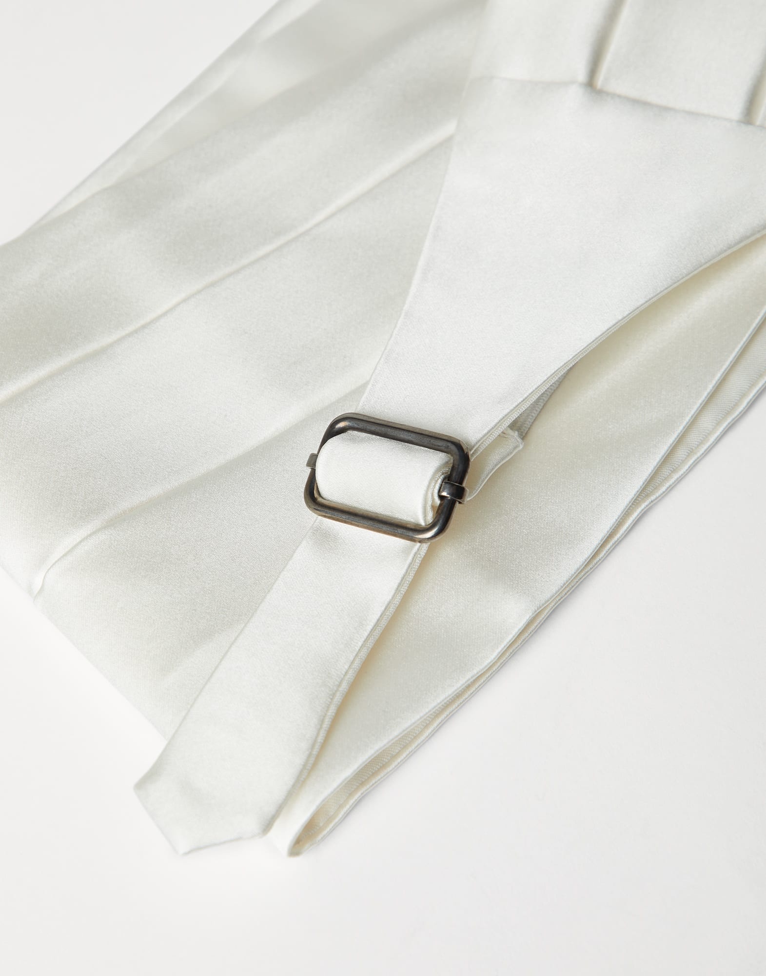 Cotton and silk satin cummerbund - 2