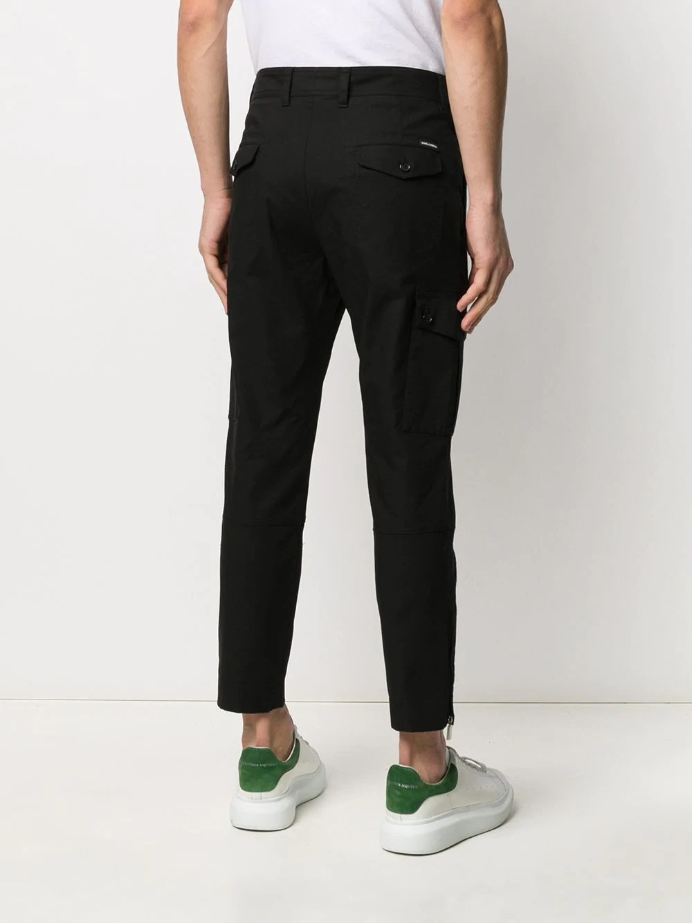 cropped cargo trousers - 4