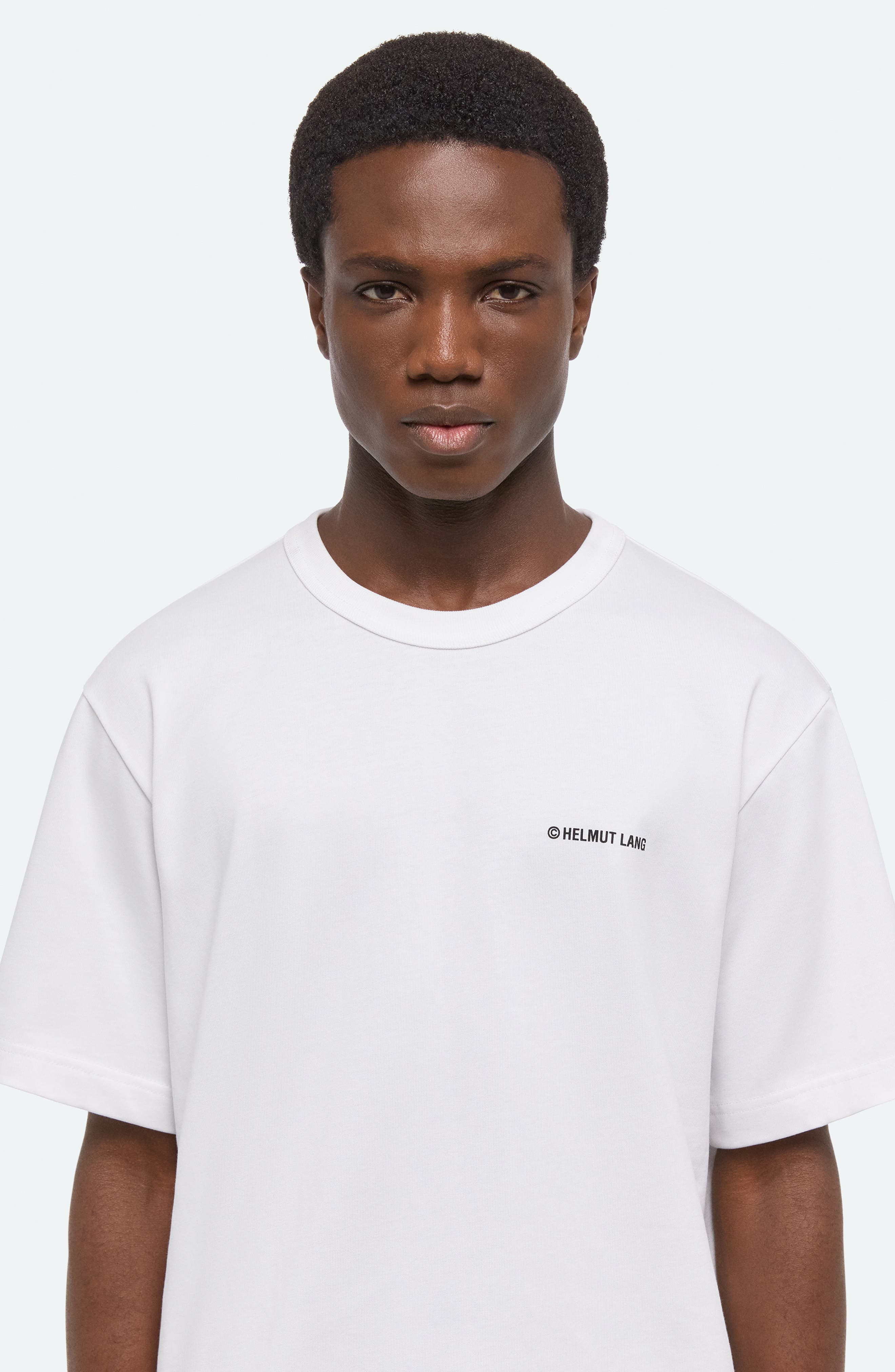 Helmut Lang Plastic Logo Cotton Graphic T-Shirt in White at Nordstrom - 4