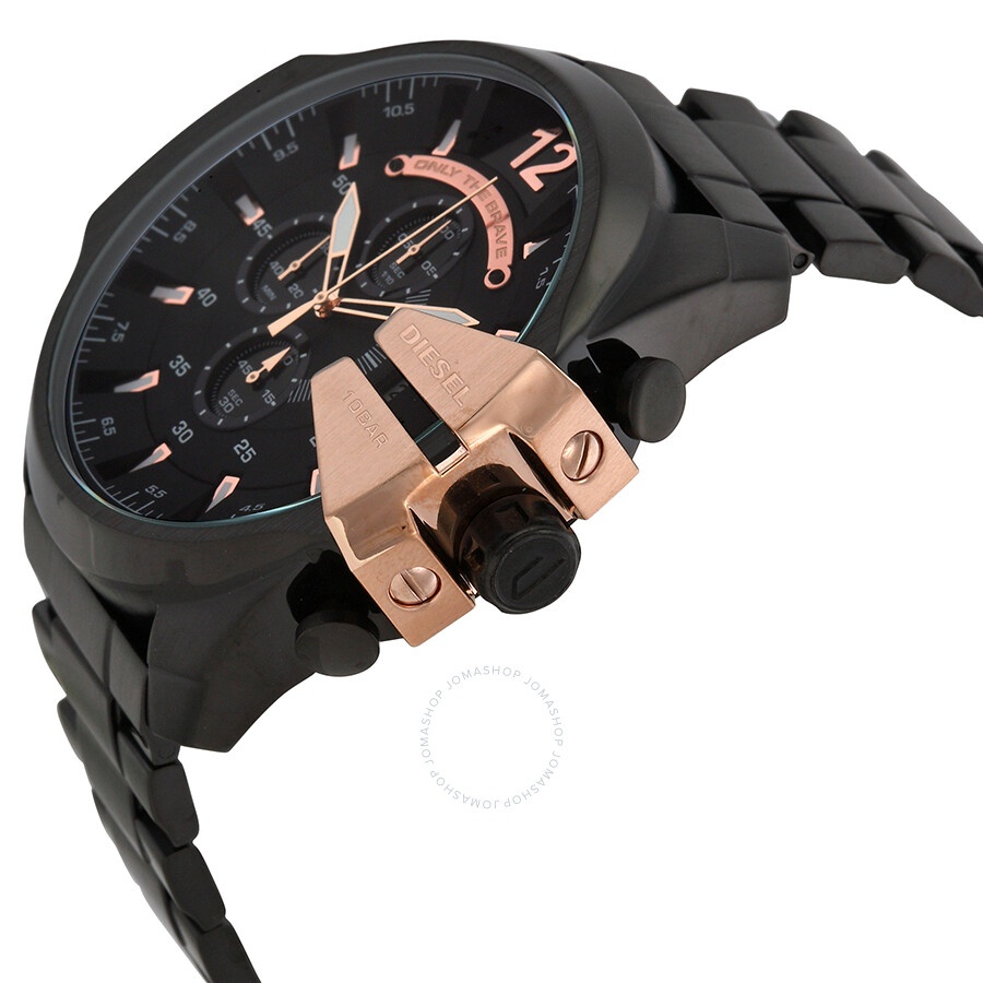 Diesel Chief Chronograph Black Dial Stainless Steel Men's Watch DZ4309 - 2