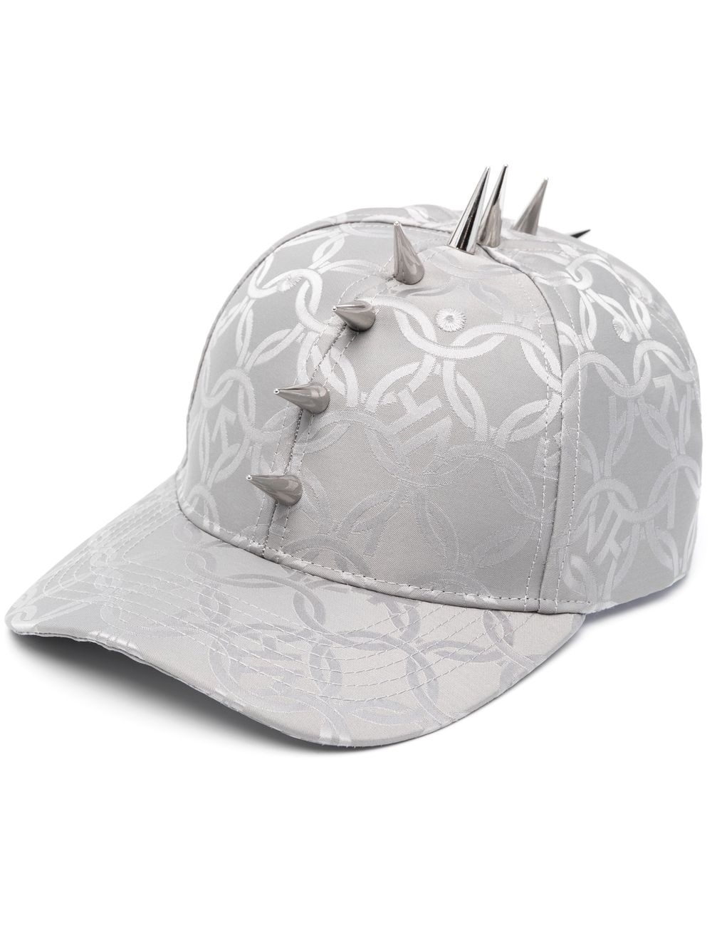 spike-stud embellished baseball cap - 1