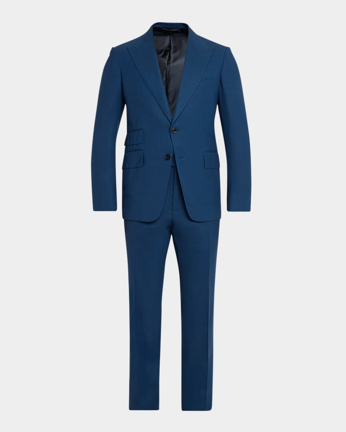 Men's Shelton Wool Sharkskin Two-Piece Suit - 1