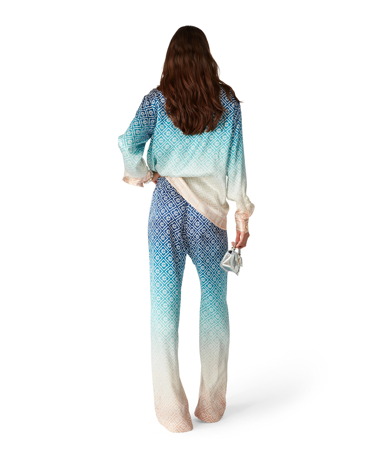 Jacquard Gradient Silk Trousers | Casablanca Paris - 3