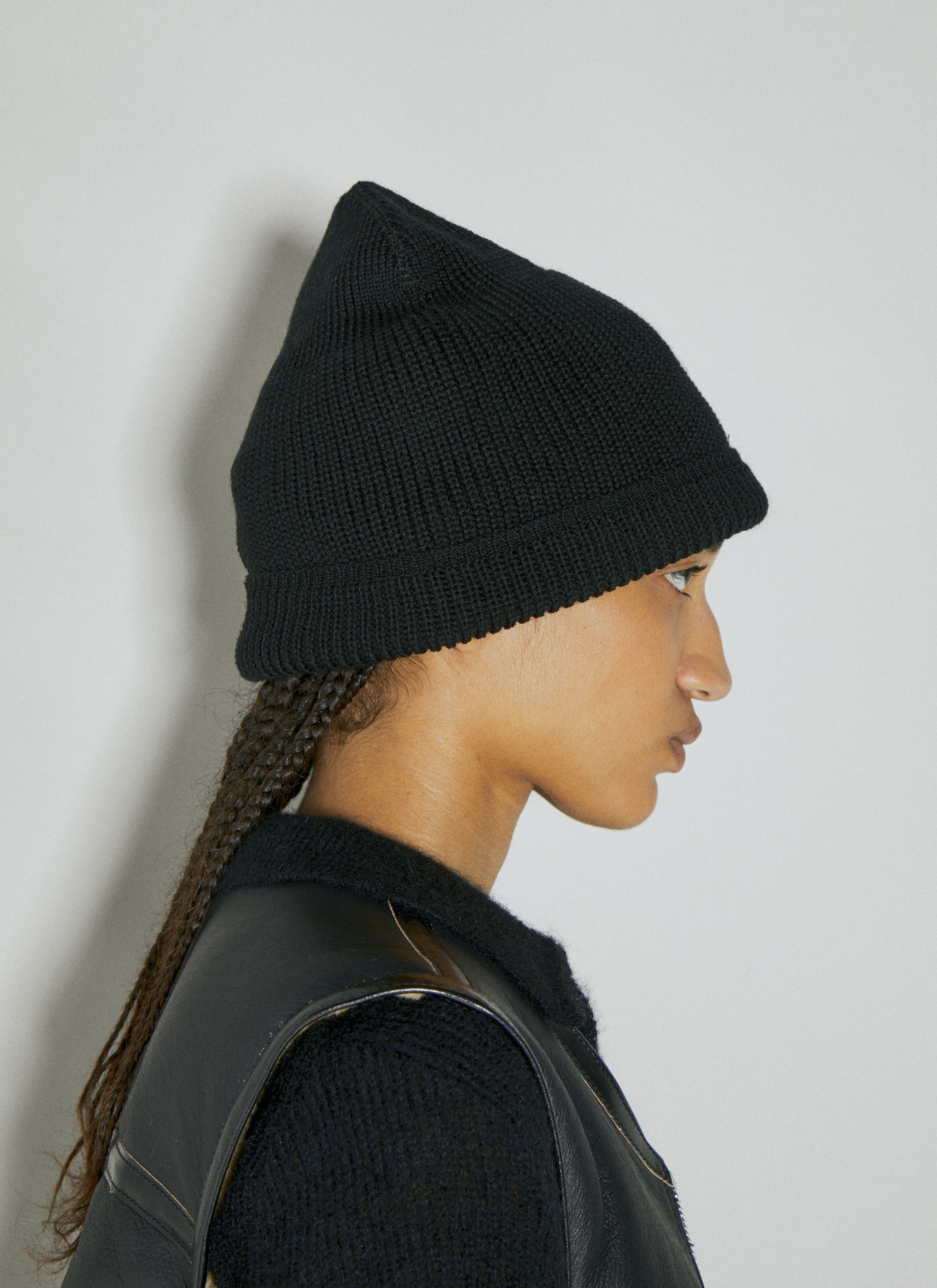 Our Legacy Wool Knit Beanie Hat | REVERSIBLE