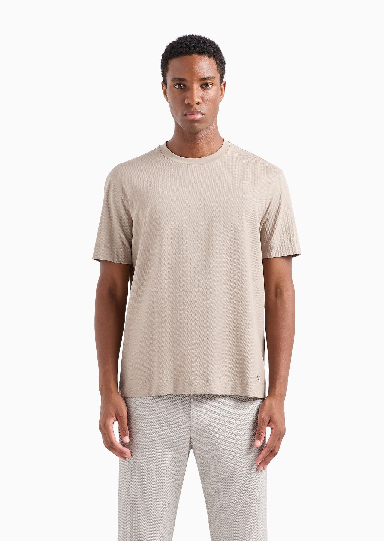 Jacquard jersey T-shirt - 2