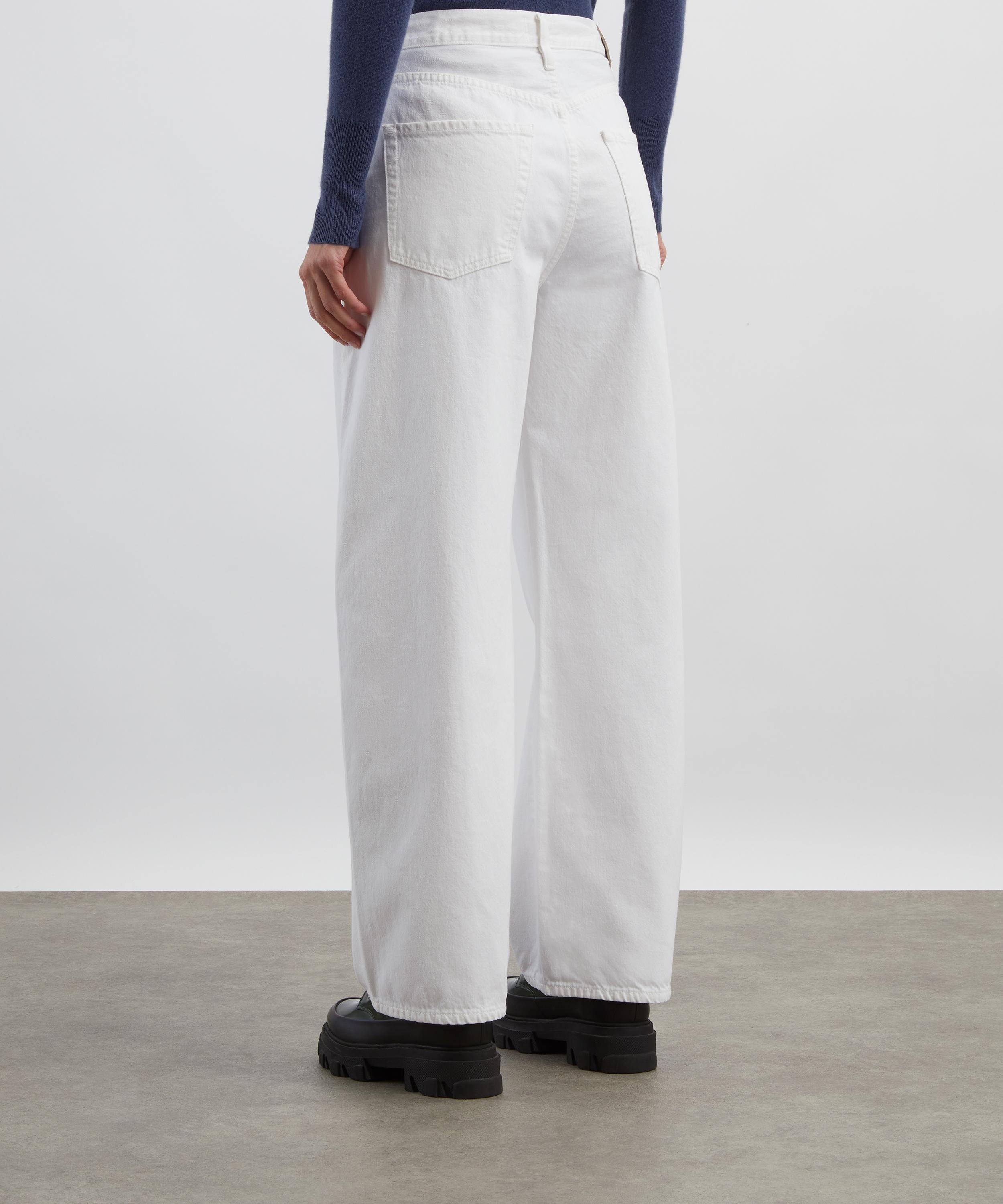 Brynn Drawstring Denim Trousers in Tulip - 4