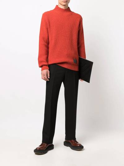 Paul Smith logo-patch wool jumper outlook