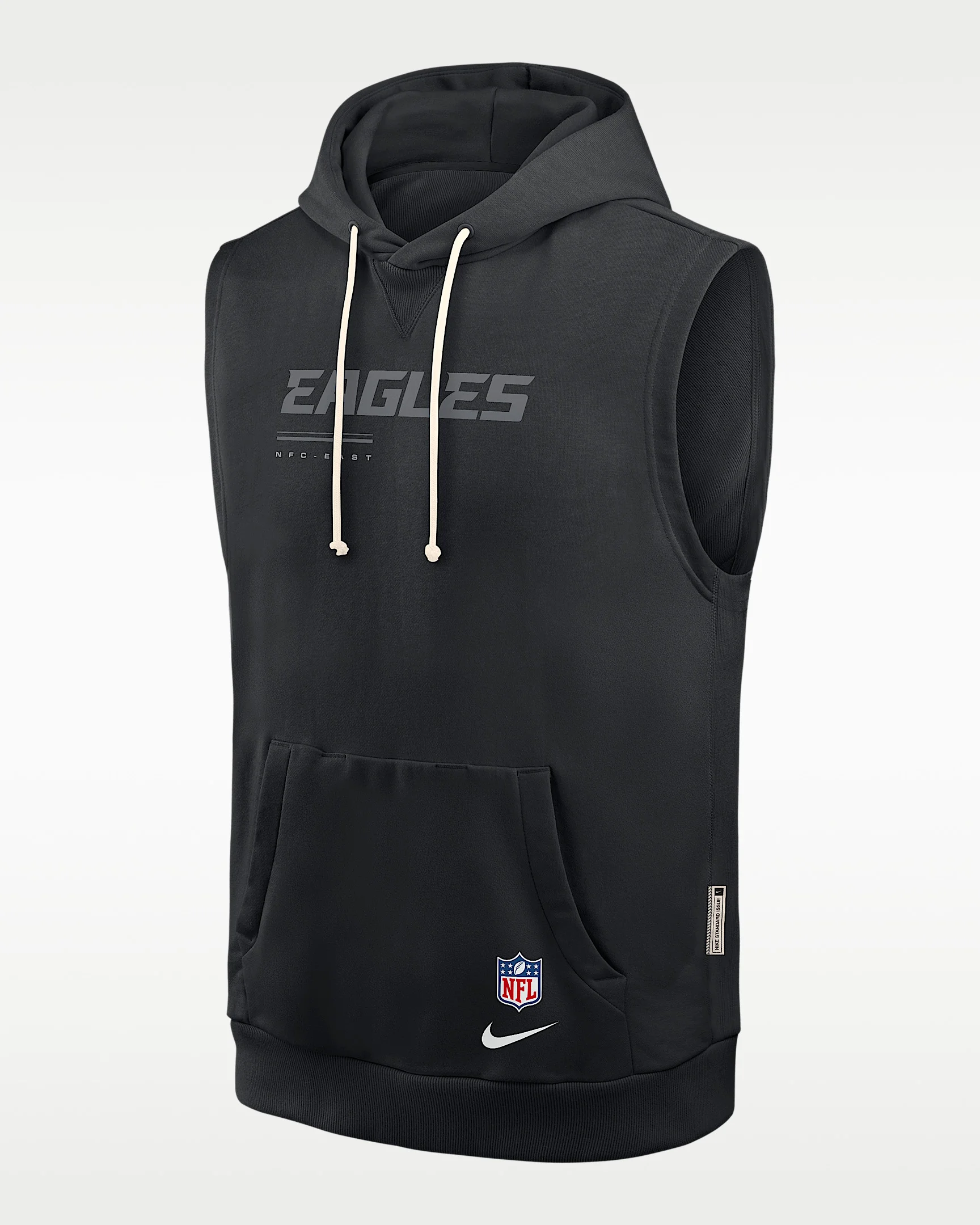Philadelphia Eagles Sideline Men's Nike Dri-FIT NFL Sleeveless Pullover Hoodie - 1
