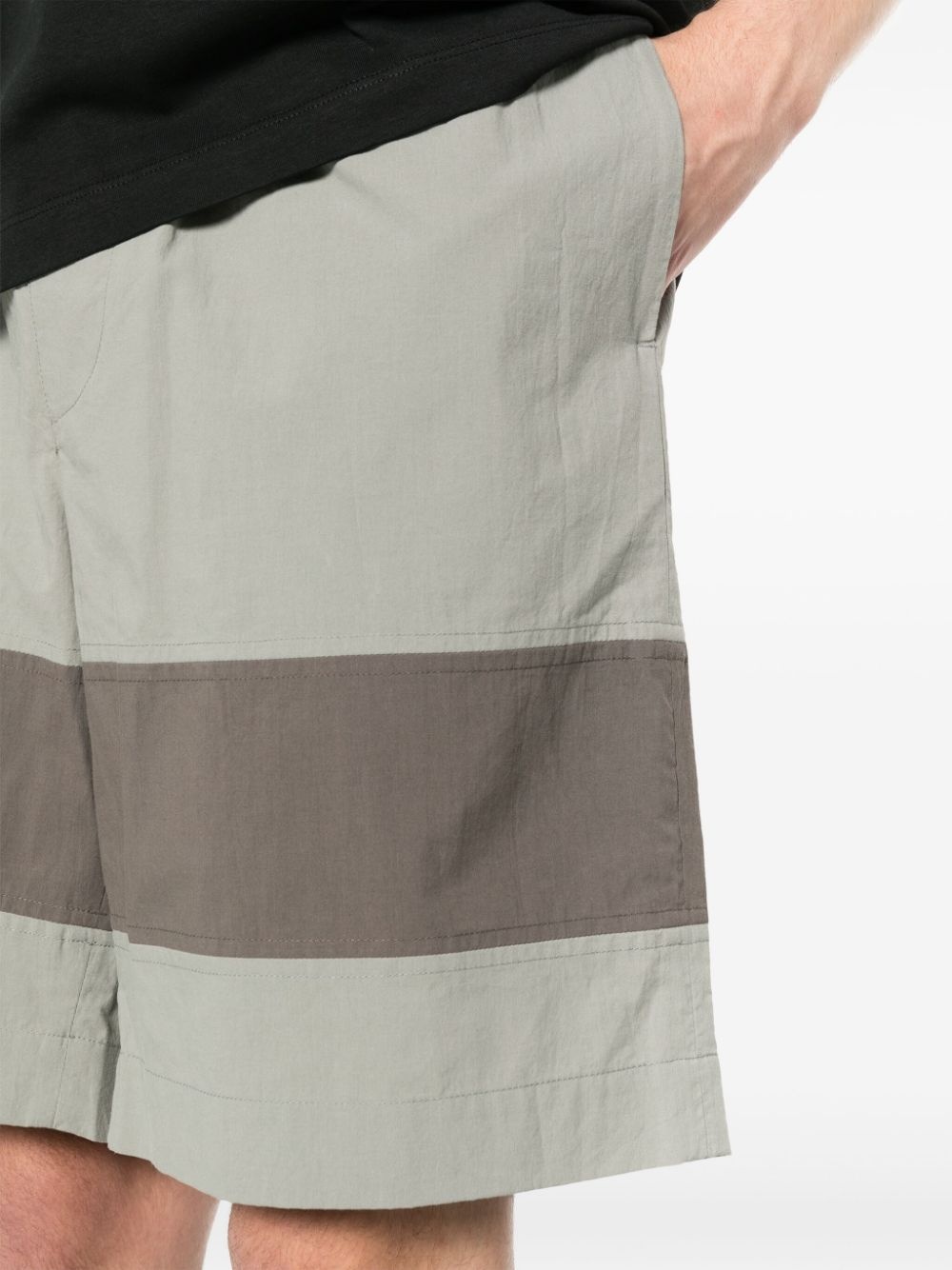 colourblock panelled shorts - 5