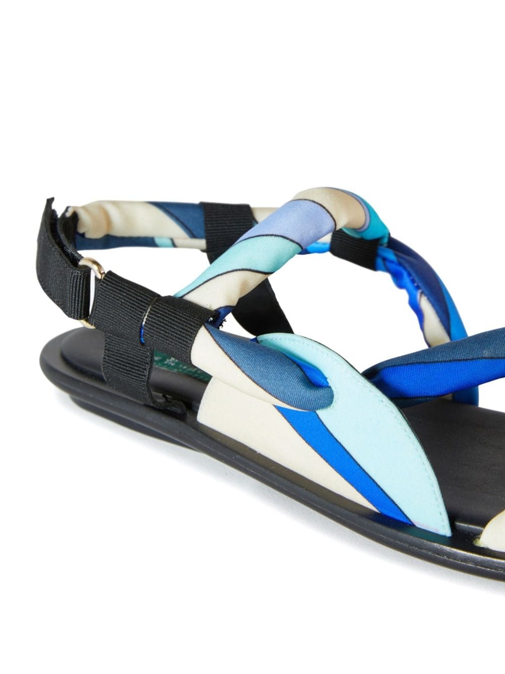 abstract-print flat sandals - 4