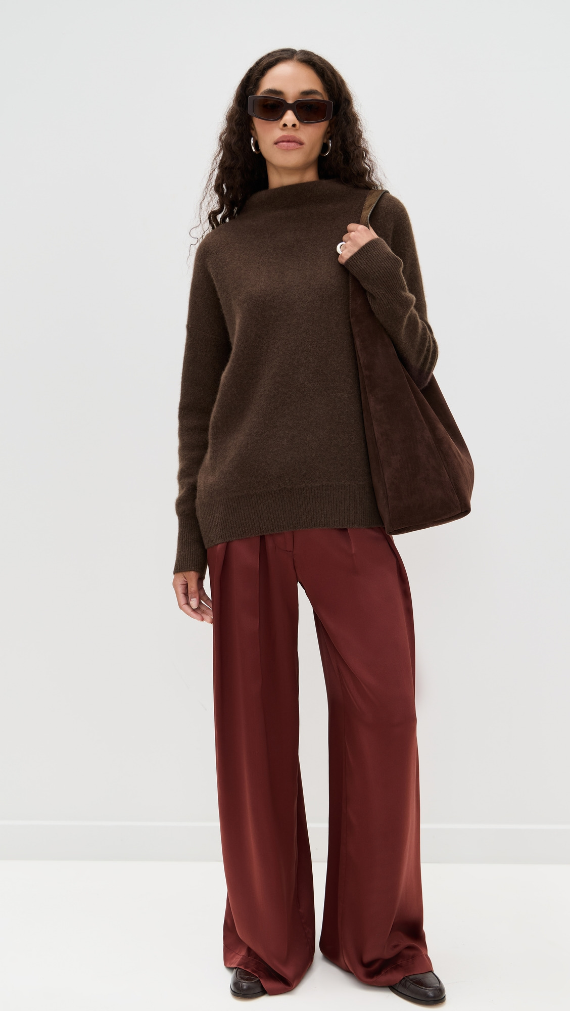 Boiled Funnel Neck Cashmere Pullover - 4