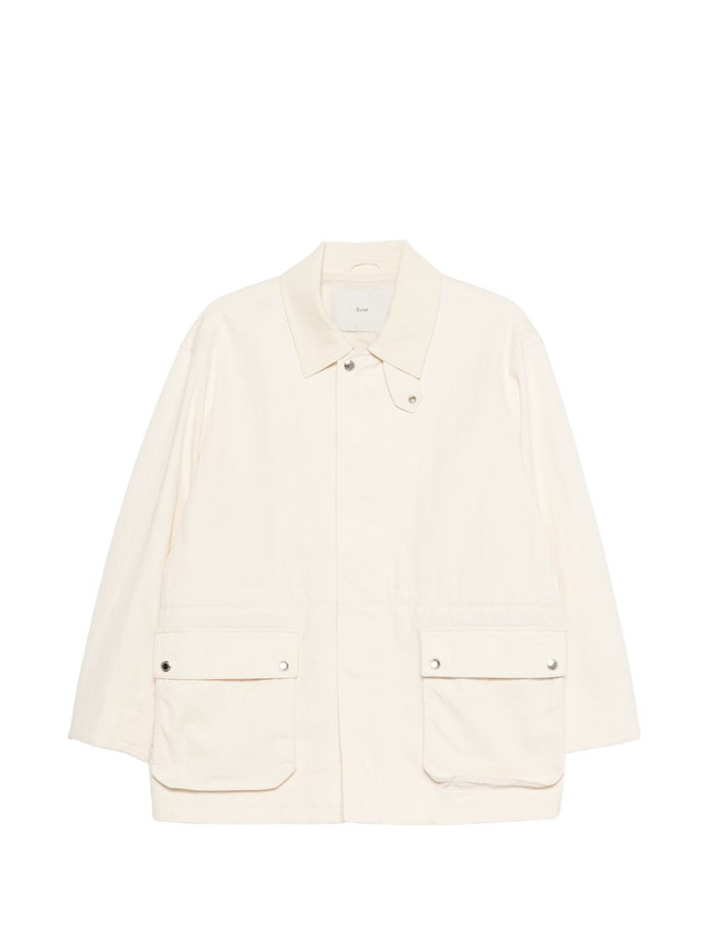 flap-pocket collared jacket 1