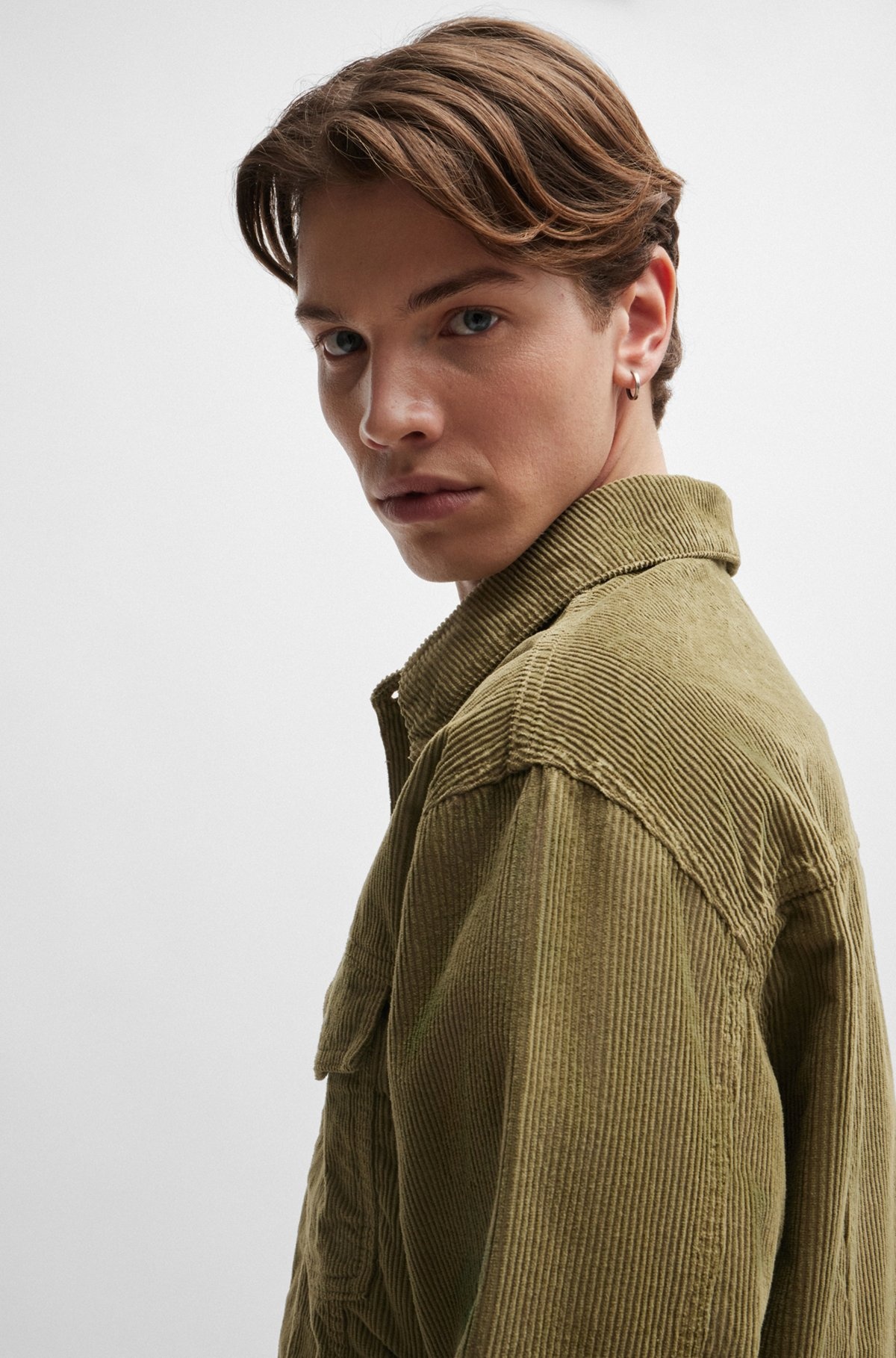 REGULAR-FIT JACKET IN COTTON CORDUROY - 5