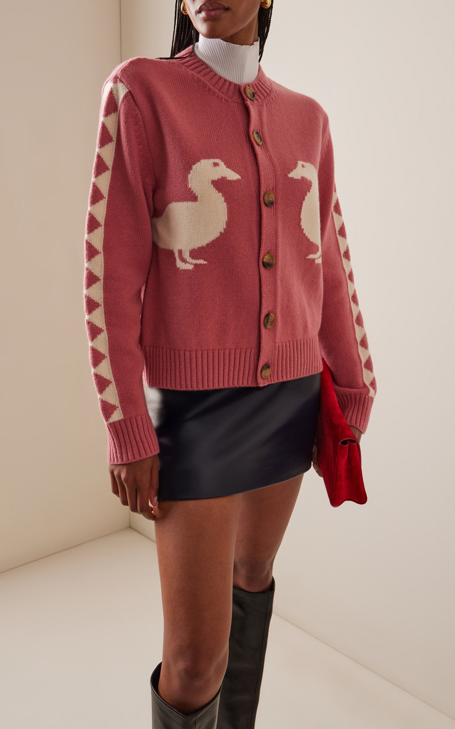 Jasper Wool Cardigan pink - 3