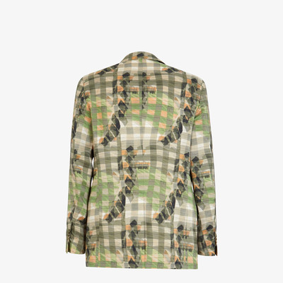 FENDI Multicolor silk blazer outlook