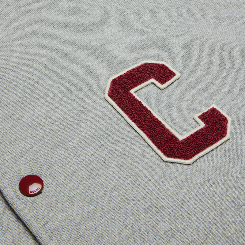 celine teddy college jacket in cotton fleece 5